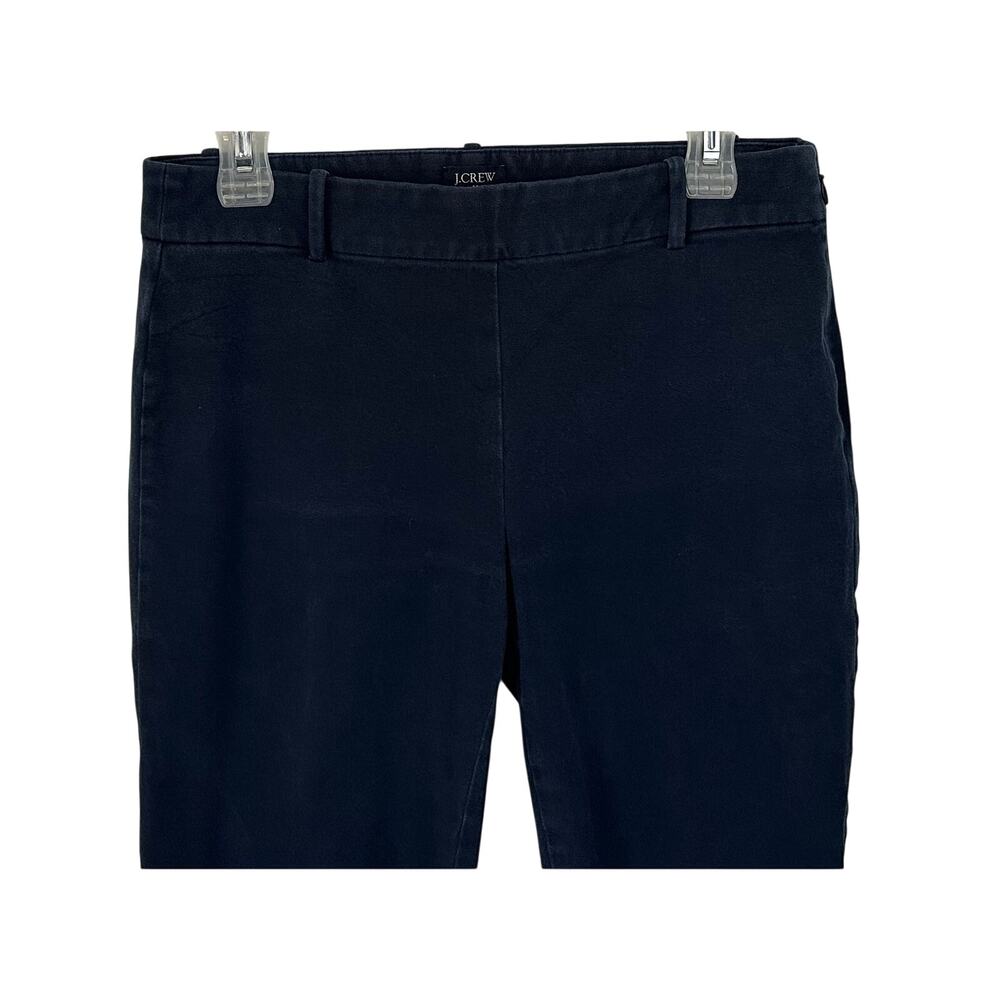 J. Crew Winnie Pant in Stretch Cotton Navy Blue H5159 Size 6 - Picture 4 of 9